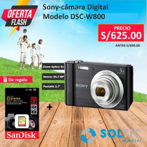 camara digital sony dsc w800 20px sd32gb