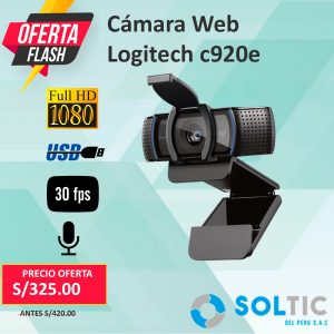 CAMARA WEB LOGITECH C920E FULL HD 1080P